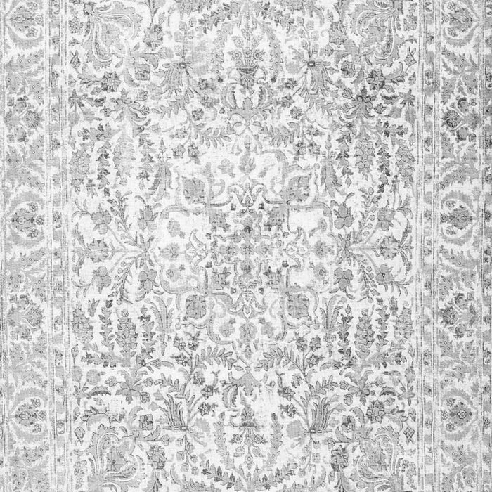 Serging Thickness of Machine Washable Persian Gray Traditional Rug, wshtr4276gry