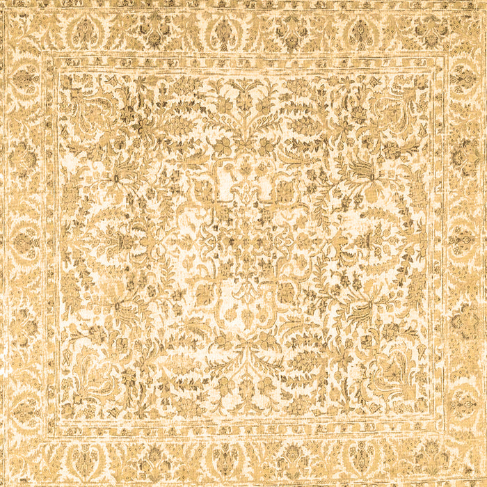 Square Machine Washable Persian Brown Traditional Rug, wshtr4276brn