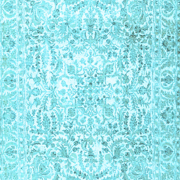 Machine Washable Persian Light Blue Traditional Rug, wshtr4276lblu