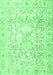 Machine Washable Persian Emerald Green Traditional Area Rugs, wshtr4276emgrn