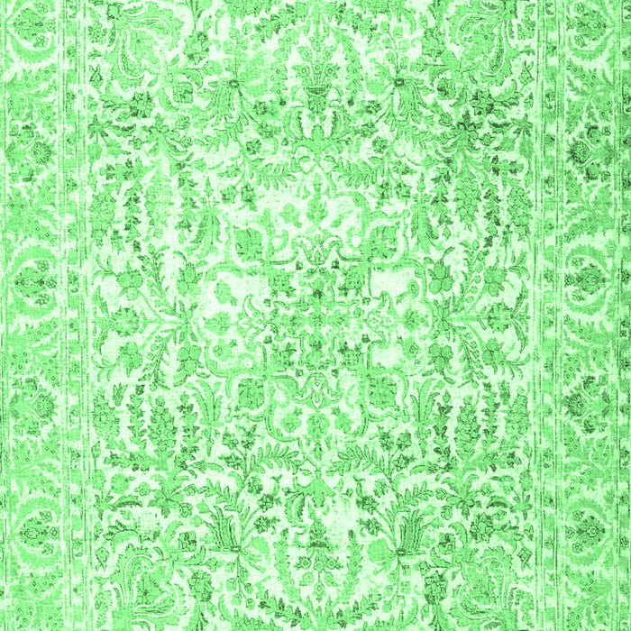Machine Washable Persian Emerald Green Traditional Area Rugs, wshtr4276emgrn