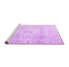 Sideview of Machine Washable Persian Purple Traditional Area Rugs, wshtr4276pur