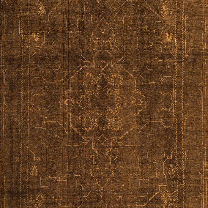 Serging Thickness of Machine Washable Persian Orange Traditional Area Rugs, wshtr4277org