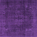 Square Persian Purple Traditional Rug, tr4277pur