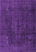 Machine Washable Persian Purple Traditional Area Rugs, wshtr4277pur