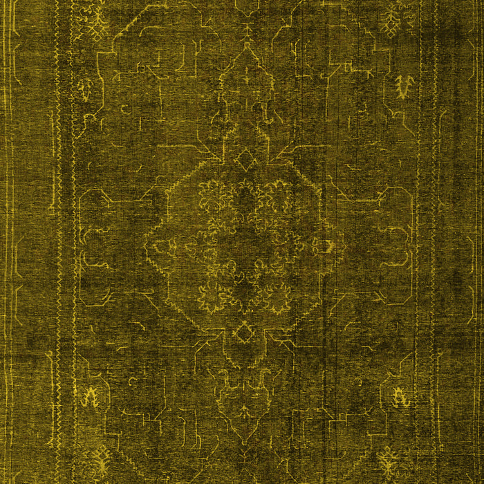 Machine Washable Persian Yellow Traditional Rug, wshtr4277yw