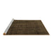 Sideview of Machine Washable Persian Brown Traditional Rug, wshtr4277brn
