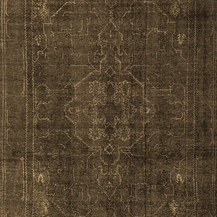Machine Washable Persian Brown Traditional Rug, wshtr4277brn
