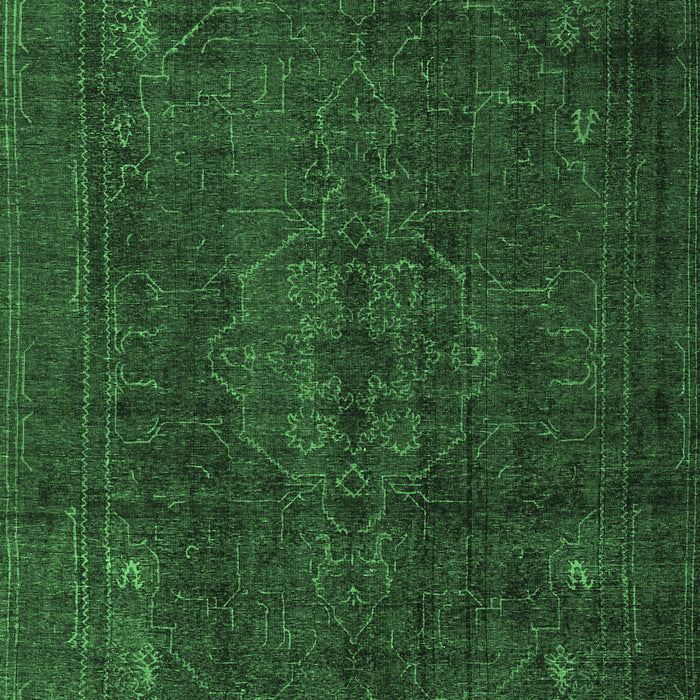 Machine Washable Persian Emerald Green Traditional Area Rugs, wshtr4277emgrn