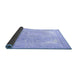 Sideview of Persian Blue Traditional Rug, tr4278blu