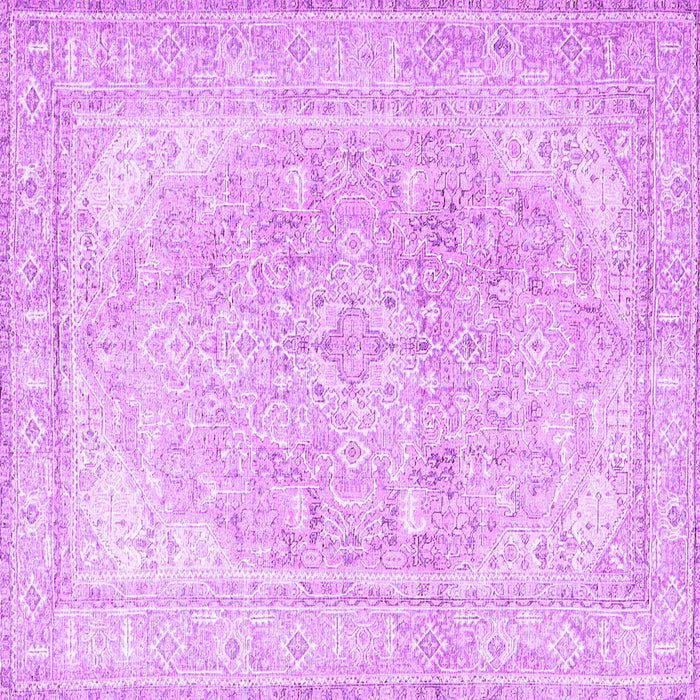 Square Persian Purple Traditional Rug, tr4278pur