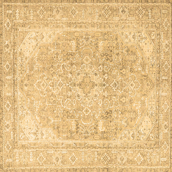Square Persian Brown Traditional Rug, tr4278brn