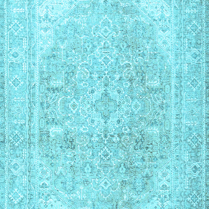 Machine Washable Persian Light Blue Traditional Rug, wshtr4278lblu