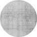 Machine Washable Persian Gray Traditional Rug, wshtr4279gry