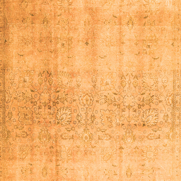 Serging Thickness of Machine Washable Persian Orange Traditional Area Rugs, wshtr4279org