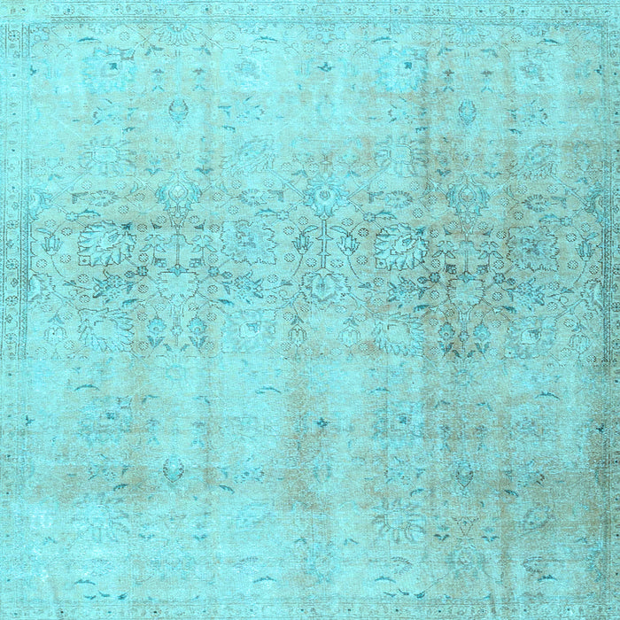 Square Persian Light Blue Traditional Rug, tr4279lblu