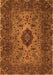 Serging Thickness of Machine Washable Persian Orange Traditional Area Rugs, wshtr427org