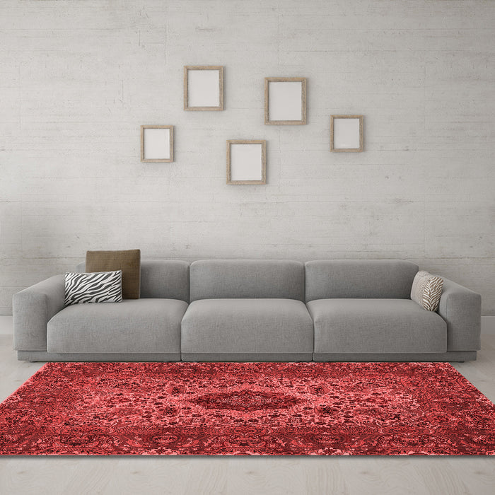 Traditional Red Washable Rugs