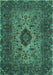 Persian Turquoise Traditional Rug, tr427turq