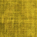 Square Persian Yellow Traditional Rug, tr4280yw