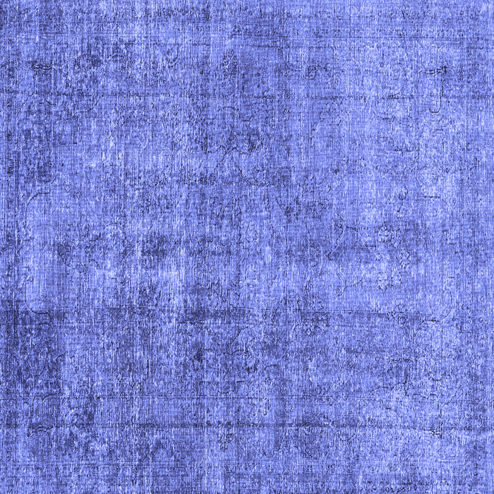 Square Persian Blue Traditional Rug, tr4280blu