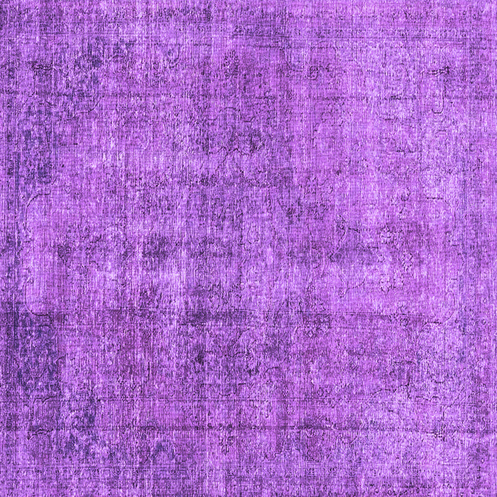 Square Machine Washable Persian Purple Traditional Area Rugs, wshtr4280pur
