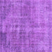 Square Machine Washable Persian Purple Traditional Area Rugs, wshtr4280pur