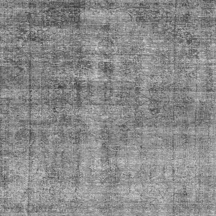 Round Machine Washable Persian Gray Traditional Rug, wshtr4280gry