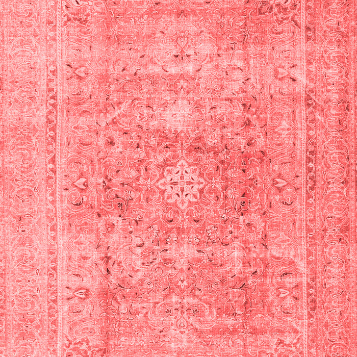 Machine Washable Persian Red Traditional Rug, wshtr4281red