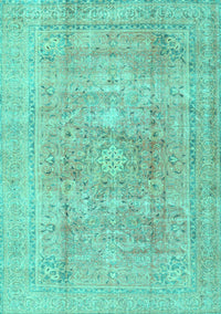 Persian Turquoise Traditional Rug, tr4281turq
