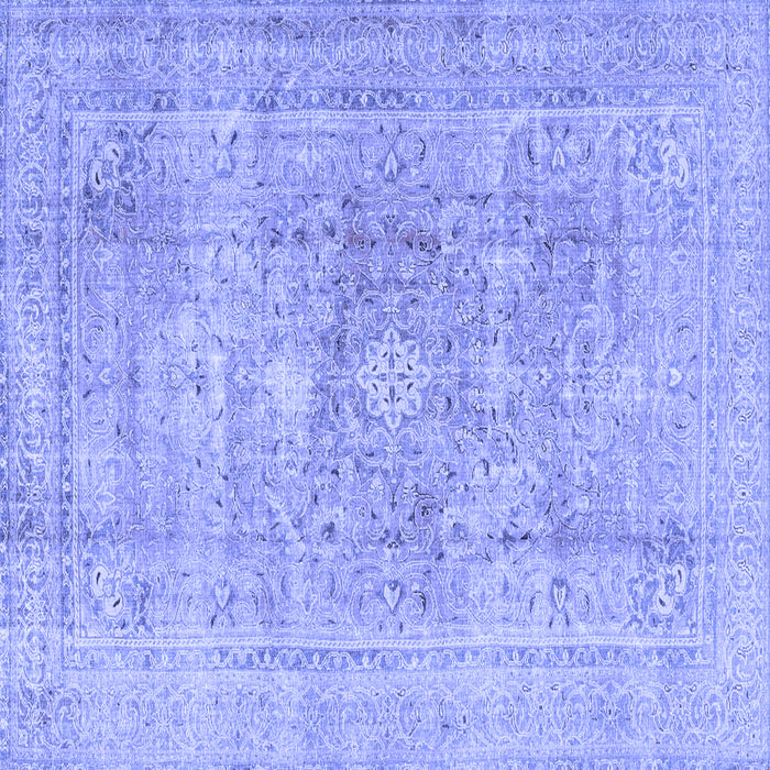 Square Persian Blue Traditional Rug, tr4281blu