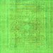 Serging Thickness of Persian Green Traditional Rug, tr4281grn