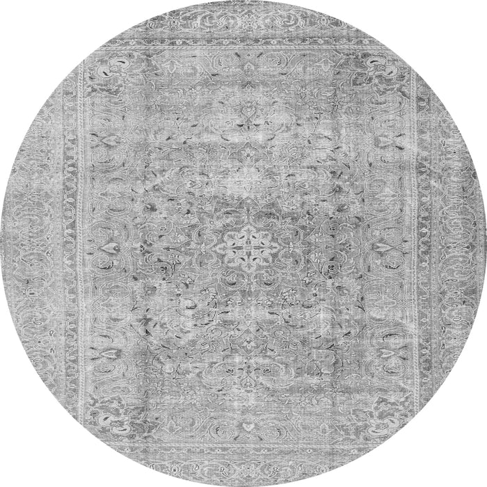 Square Persian Gray Traditional Rug, tr4281gry