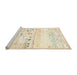 Sideview of Machine Washable Traditional Gold Rug, wshtr4282