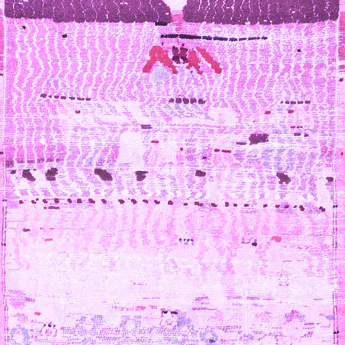 Machine Washable Persian Purple Traditional Area Rugs, wshtr4282pur