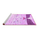 Sideview of Machine Washable Persian Purple Traditional Area Rugs, wshtr4282pur