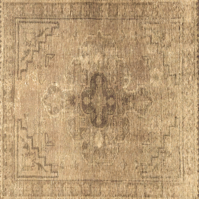 Square Persian Brown Traditional Rug, tr4283brn