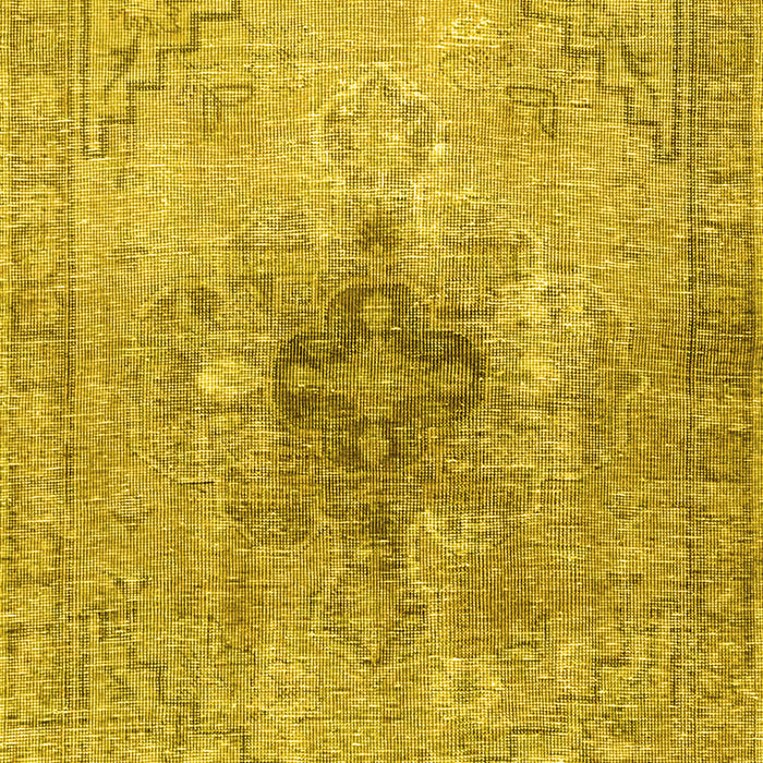 Machine Washable Persian Yellow Traditional Rug, wshtr4283yw