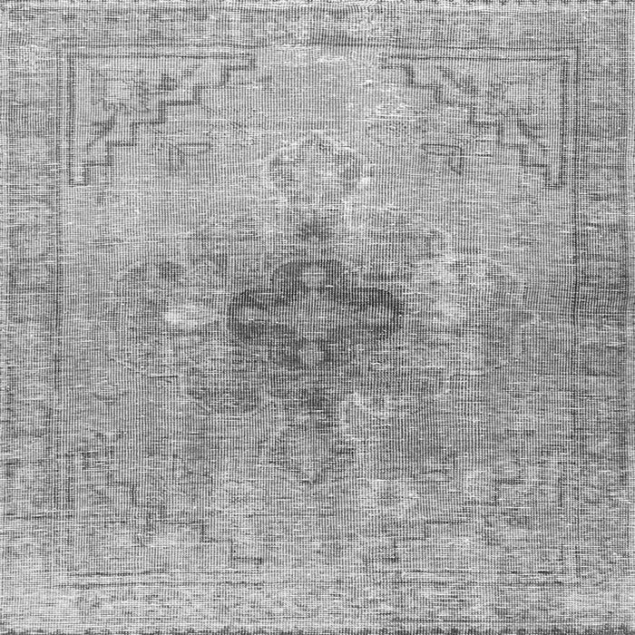 Round Machine Washable Persian Gray Traditional Rug, wshtr4283gry