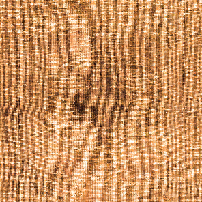 Serging Thickness of Machine Washable Persian Orange Traditional Area Rugs, wshtr4283org