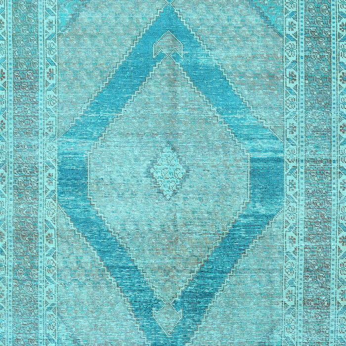 Machine Washable Persian Light Blue Traditional Rug, wshtr4284lblu
