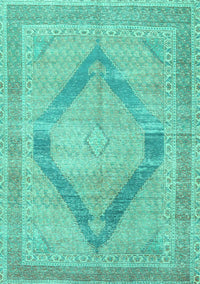 Persian Turquoise Traditional Rug, tr4284turq