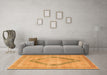 Machine Washable Persian Orange Traditional Area Rugs in a Living Room, wshtr4284org