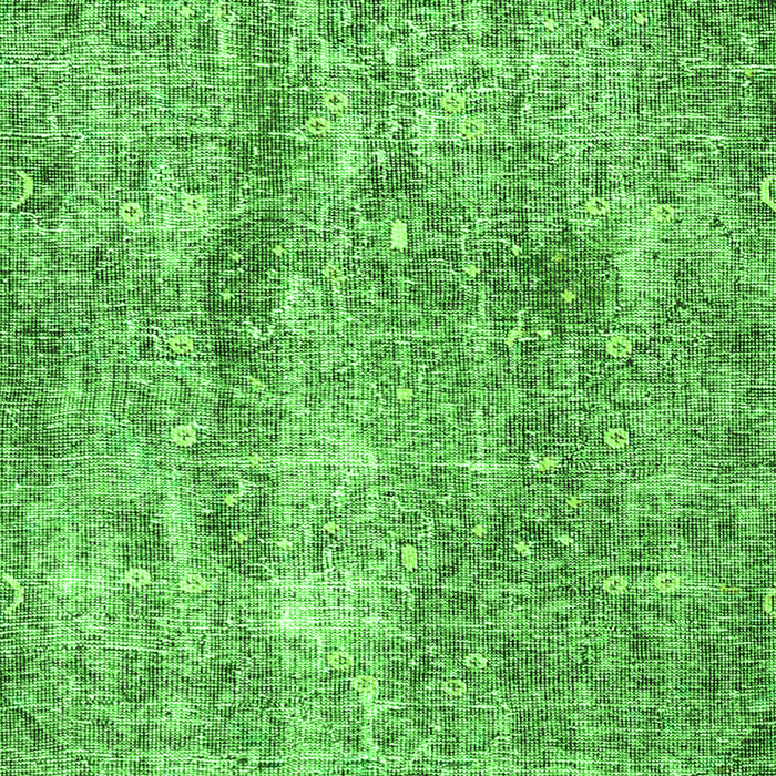 Serging Thickness of Machine Washable Persian Green Traditional Area Rugs, wshtr4285grn