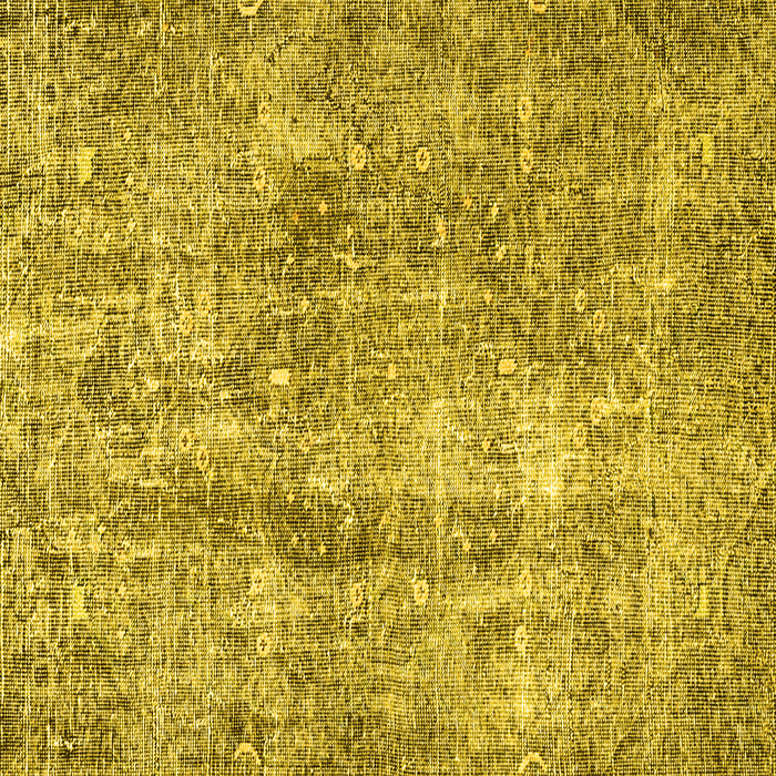 Square Persian Yellow Traditional Rug, tr4285yw