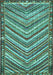 Southwestern Turquoise Country Rug, tr4286turq