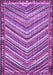 Machine Washable Southwestern Purple Country Area Rugs, wshtr4286pur