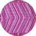 Round Southwestern Pink Country Rug, tr4286pnk