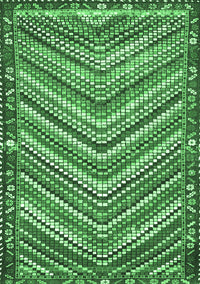 Southwestern Emerald Green Country Rug, tr4286emgrn