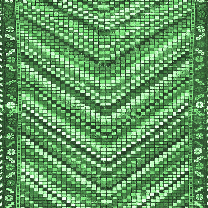 Southwestern Emerald Green Country Rug, tr4286emgrn